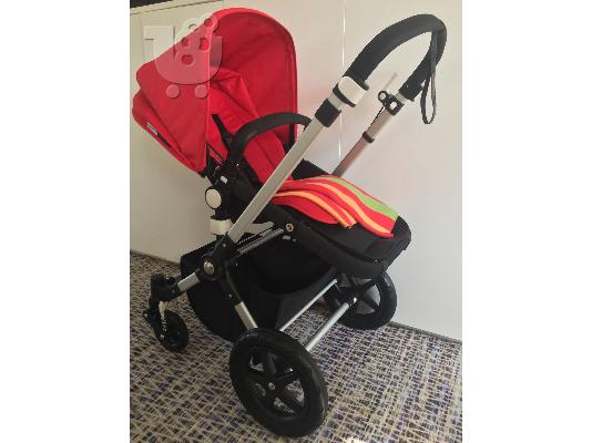 PoulaTo: Bugaboo Cameleon 3 νέα ΥΦΆΣΜΑΤΑ κόκκινο σκάφος της γραμμής + κουβέρτα άμωμος